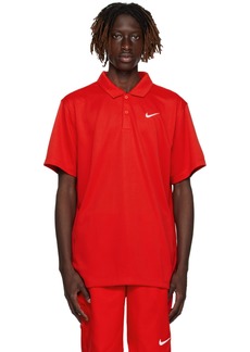 Nike Red Embroidered Polo