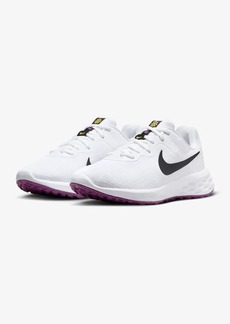 Nike Revolution 6 DC3729-106 Women White Black Athletic Road Running Shoes YUP73