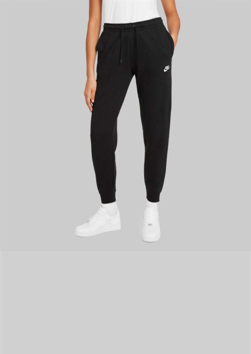 Nike Sportswear Essentials Fleece Pants Black/White BV4095-010 Women's