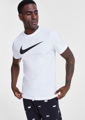 Nike Sportswear Men's Swoosh Short-Sleeve Crewneck T-Shirt - White/black