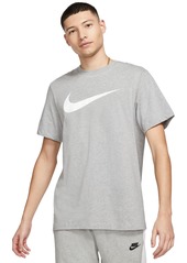 Nike Sportswear Men's Swoosh Short-Sleeve Crewneck T-Shirt - White/black