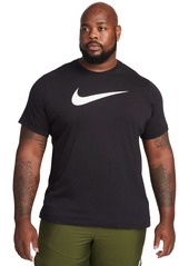 Nike Sportswear Men's Swoosh Short-Sleeve Crewneck T-Shirt - White/black