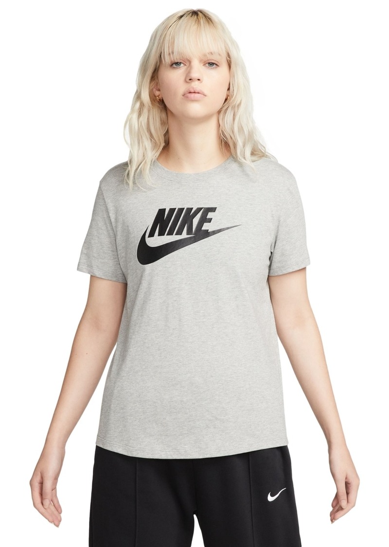 Nike Sportswear Women's Essentials Logo T-Shirt - Dark Grey Heather