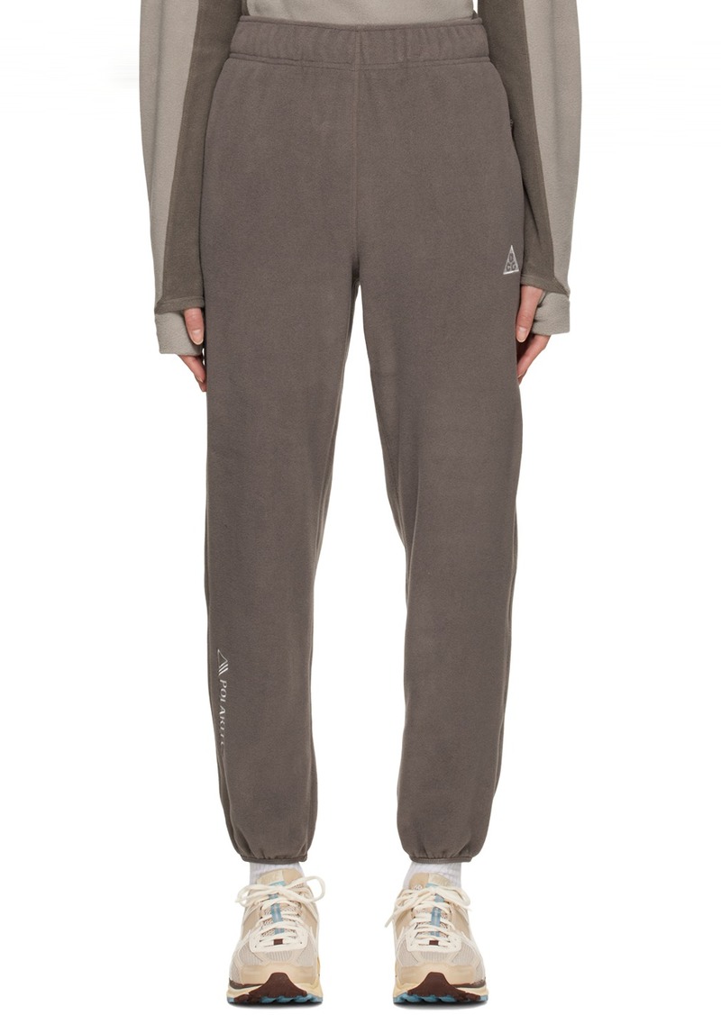 Nike Taupe ACG Polartec Wolf Tree Lounge Pants