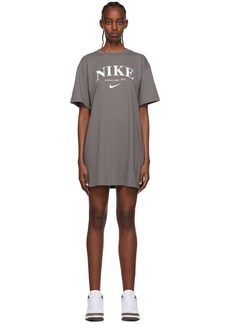 Nike Taupe Organic Cotton Short Dress