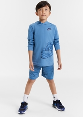 Nike Toddler & Little Boys Club Fleece Textured Slogan-Print Shorts - Bkznike Ae