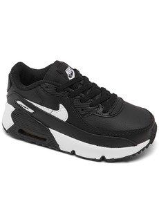 Nike Toddler Air Max 90 Leather Running Sneakers from Finish Line - Black, White
