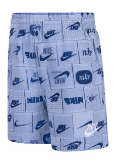 Nike Little Boys All-Over Print Shorts - Light Armory Blue