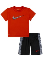 Nike Toddler Boys Let's Be Real Dri-fit T-shirt and Shorts Set