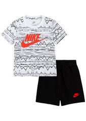 Nike Toddler Boys Let's Be Real T-shirt and Shorts Set