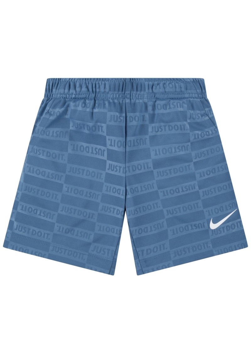 Nike Toddler Boys Textured Club Dri-Fit Shorts - Aegean Storm