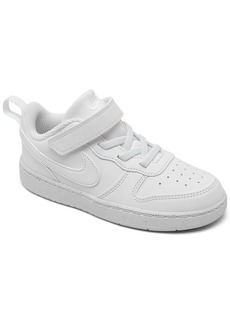 Nike Toddler Court Borough Low Recraft Adjustable Strap Casual Sneakers from Finish Line - White