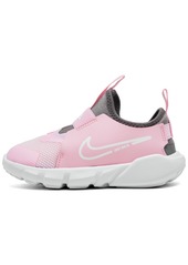 Nike Toddler Girls Flex Runner 2 Slip-On Running Sneakers From Finish Line - Pink Foam, White