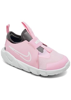 Nike Toddler Girls Flex Runner 2 Slip-On Running Sneakers From Finish Line - Pink Foam, White