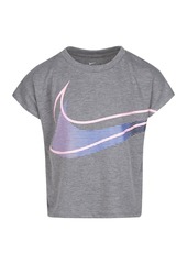 Nike Toddler Girls Swoosh Logo Graphic Boxy Fit T-shirt