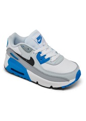 Nike Toddler Kid's Air Max 90 Casual Sneakers from Finish Line - WHITE/BLUE