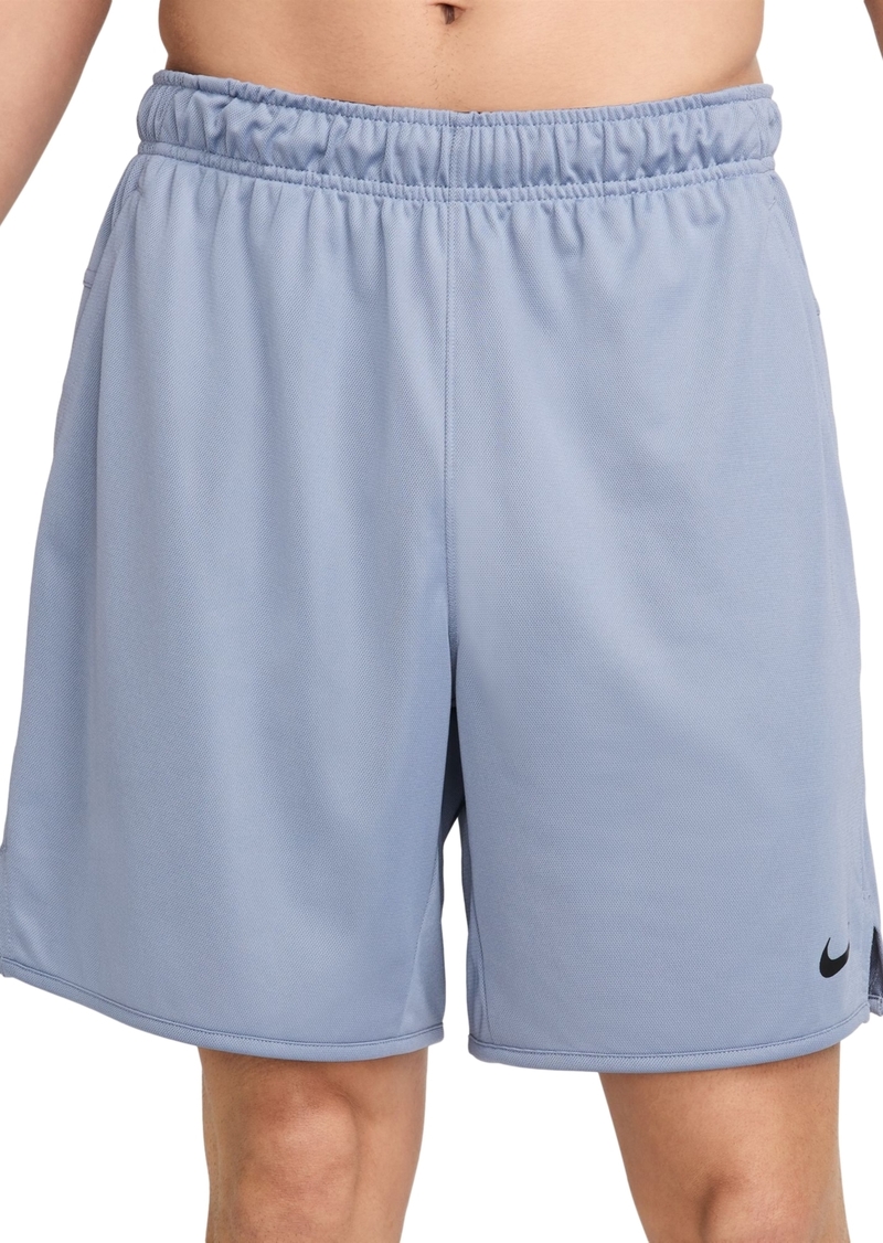 "Nike Totality Men's Dri-fit Drawstring Versatile 7"" Shorts - Ashen Slate/black/ashen Slate/black"