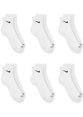 Nike Unisex 6-Pk. Dri-fit Quarter Socks - White