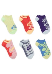 Nike Unisex Everyday 6-Pk. Lightweight No-Show Training Socks - Multicolor/Cream