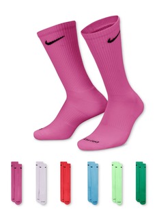 Nike Unisex Everyday Plus Cushioned Training Crew Socks (6 Pairs) - Multi-color