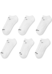 Nike Unisex Everyday Plus Cushioned Training No-Show Socks 6 Pairs - Black