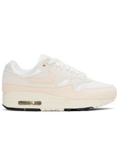 Nike White & Beige Air Max 1 Sneakers