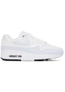 Nike White & Blue Air Max 1 Sneakers