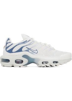 Nike White & Blue Air Max Plus Sneakers