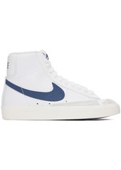 Nike White & Blue Blazer Mid '77 Sneakers