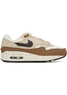 Nike White & Brown Air Max 1 '87 Sneakers