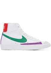 Nike White & Green Blazer Mid '77 Sneakers