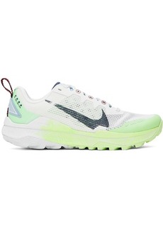 Nike White & Green Wildhorse 8 Sneakers