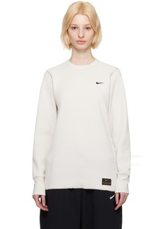 Nike White Heavyweight Long Sleeve T-Shirt