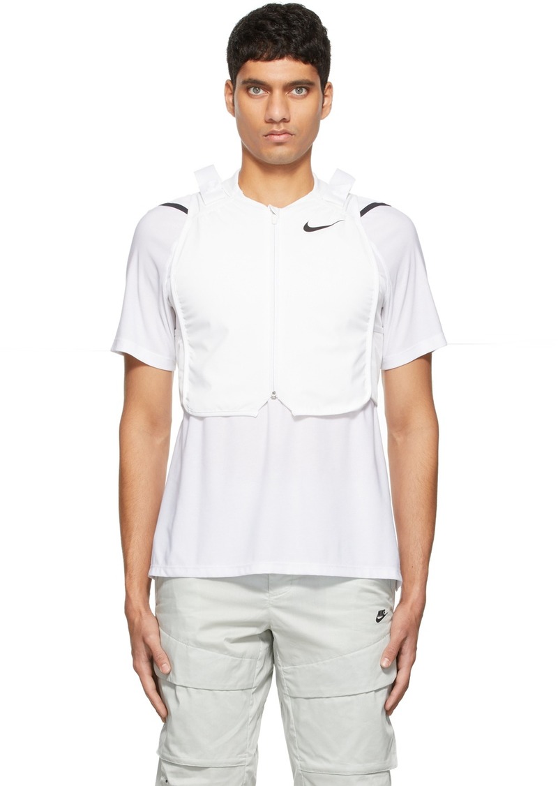 Nike White Precool Vest