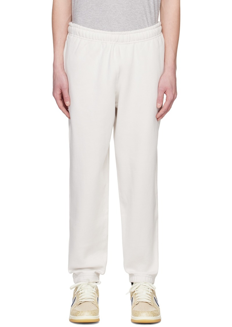 Nike White Solo Swoosh Lounge Pants