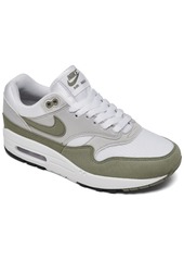 Nike Women's Air Max 1 '87 Casual Sneakers from Finish Line - White/Light Army