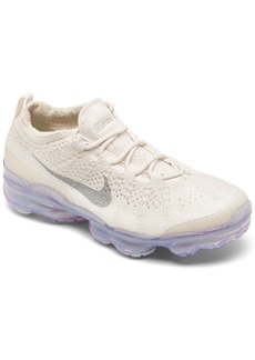 Nike Women's Air VaporMax 2023 Flyknit Next Nature Running Sneakers from Finish Line - Sand, Violet
