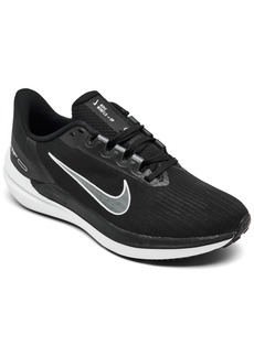 Nike Women's Air Zoom Winflo 9 Running Sneakers from Finish Line - Black, White