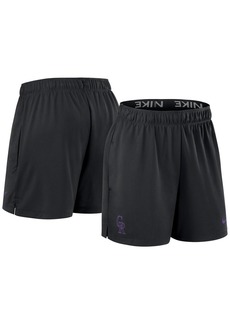 Nike Women's Black Colorado Rockies Authentic Collection Knit Shorts - Black