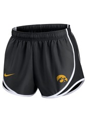 Nike Women's Black Iowa Hawkeyes Primetime Tempo Performance Shorts - Black, White