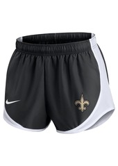 Nike Women's Black New Orleans Saints Tempo Shorts - Black, White