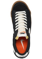 Nike Women's Blazer Low '77 Vintage Suede Casual Sneakers from Finish Line - Black/sail