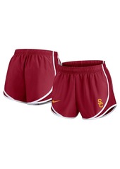 Nike Women's Cardinal Usc Trojans Primetime Tempo Performance Shorts - Cardinal, White