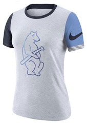 Nike Women's Chicago Cubs Slub Logo Crew T-Shirt