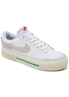 Nike Women's Court Legacy Lift Platform Casual Sneakers from Finish Line - White, Summit