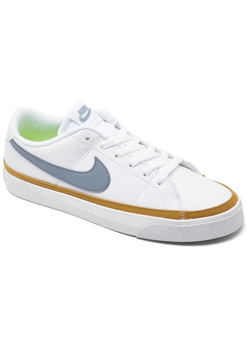 Nike Women's Court Legacy Next Nature Casual Sneakers from Finish Line - White, Ashen Slate
