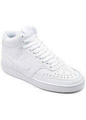 Nike Women's Court Vision Mid Casual Sneakers from Finish Line - White
