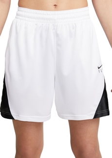 Nike Women's Dri-fit ISoFly Basketball Shorts - White/black/black