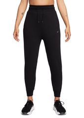 Nike Women's Dri-fit One French Terry High-Waisted 7/8 Joggers - Carbon Heather