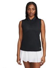 Nike Women's Dri-fit Victory Sleeveless Golf Polo T-Shirt - Violet Mist/black